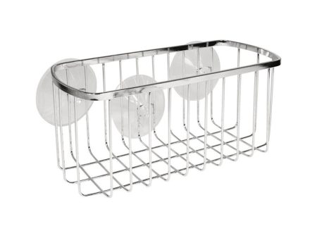 Stainless Steel Suction Cup Shower Basket For Sale