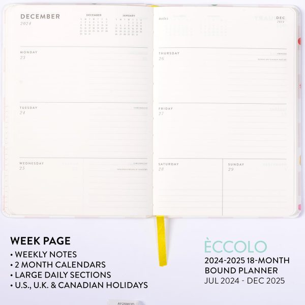 2024-2025 Medium Bound Planner 6x8  - Icon Checker Online