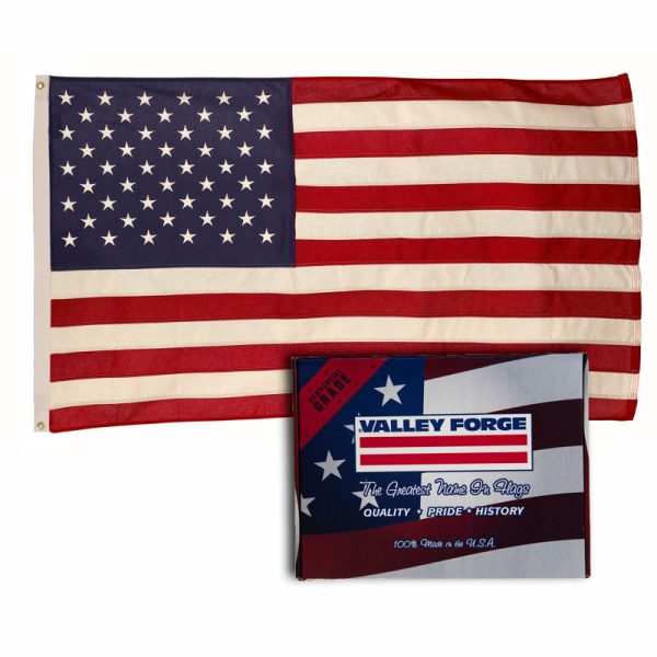 Embroidered Cotton American Flag - 4  x 6  on Sale