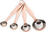 Copper-Finished Stainless Steel Measuring Spoons - 4 pc. Hot on Sale