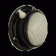 Dome Light w  Switch - Surface Mount, 24V - Black Housing - Clear or Moonstone Lens Cheap