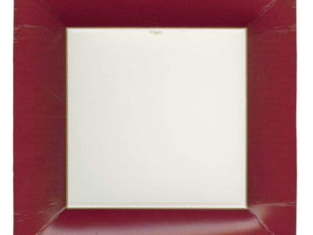 Caspari Grosgrain Square Paper Plates (Cranberry) Online Hot Sale