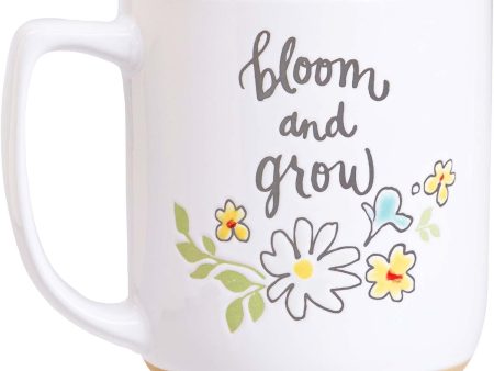 Bloom and Grow Hand-painted Mug Hot on Sale