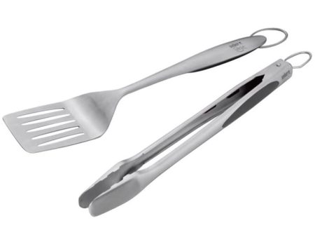 Weber Deluxe Stainless Steel Grill Spatula & Tongs Set - 2 pc. Fashion