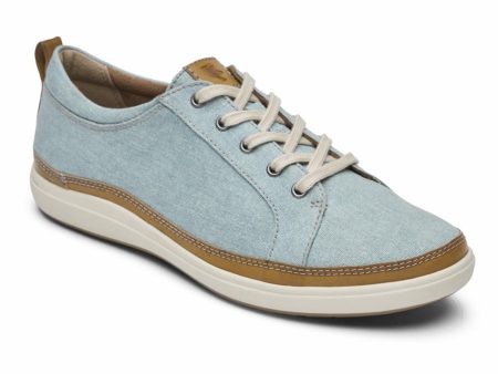 Cobb Hill BAILEE SNEAKER MINERAL BLUE CANVAS ECO WR For Cheap