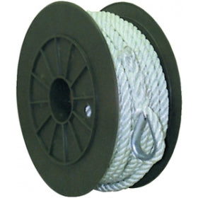 Nylon Anchor Line, 3-Strand Twisted - With Thimble Hot on Sale