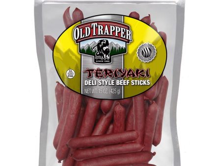 Old Trapper Teriyaki Beef Snack Sticks - 15 oz. Sale