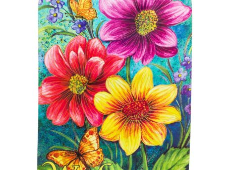 Gerbera Daisies  Welcome  Suede House Flag - 29  x 43  Online Sale