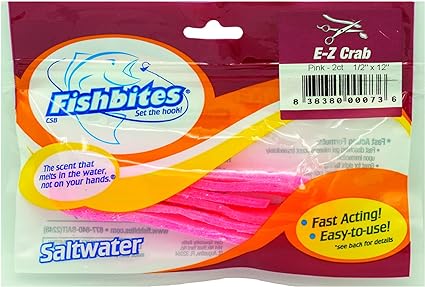 Fishbites E-Z Crab - Fast Acting (Red Bag) - Pink Sale