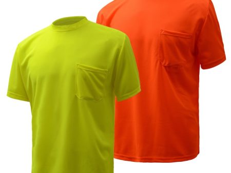 GSS Moisture Wicking Short Sleeve Safety T-Shirt With Chest Pocket Hot on Sale