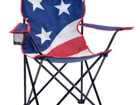 QuikShade USA Flag Folding Quad Chair For Cheap