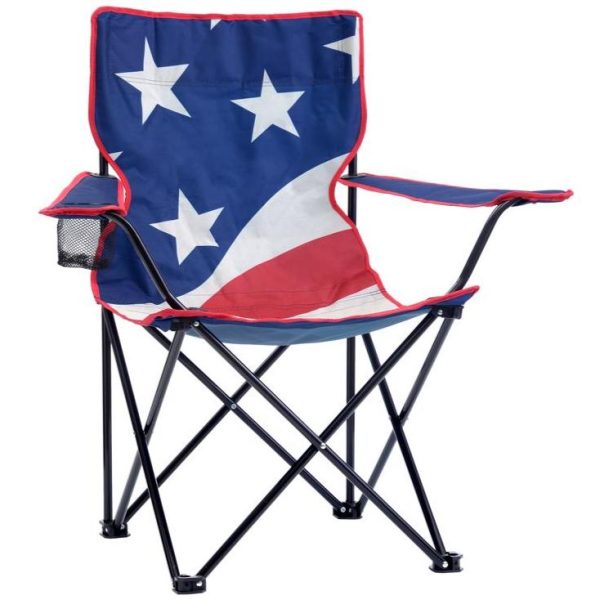 QuikShade USA Flag Folding Quad Chair For Cheap