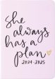 2024-2025 Medium Bound Planner 6x8  - She Always Has A Plan Supply