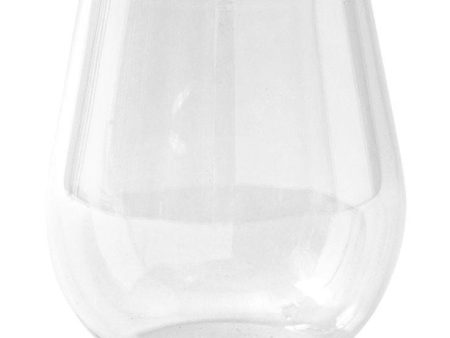 Caspari Acrylic Stemless Wine Glass - 18.5 oz. For Sale