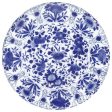 Delft Blue Floral Round Cardstock Placemats - 12 pc. Online