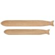 Paulownia Pine Wood Elongated Fish Trays on Sale