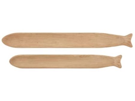 Paulownia Pine Wood Elongated Fish Trays on Sale