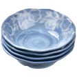 Cottage Blue Melamine Bowls - 4 pc. on Sale