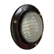 ASD LED Stepwell Dome Light - Recessed Mount - Weather Resistant - Black Aluminum Online now