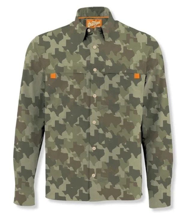 Old Tejas Camo Men s Field Shirt For Discount