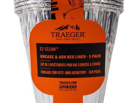 Traeger EZ-Clean Disposable Grease & Ash Keg Bucket Liners - 5 pc. Sale