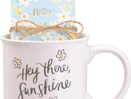 Hey There Sunshine Hand-painted Mug Gift Set Hot on Sale