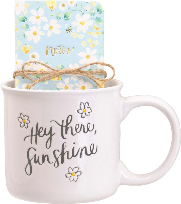 Hey There Sunshine Hand-painted Mug Gift Set Hot on Sale