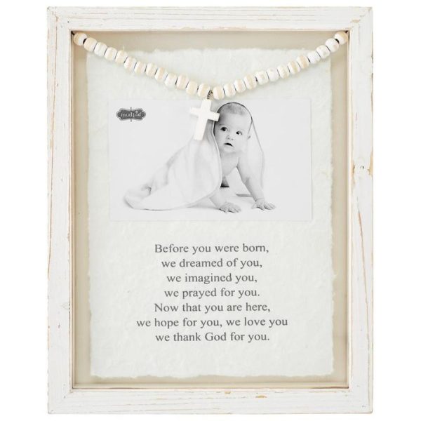 We Thank God  Baby Prayer Pinewood Photo Frame - 3  x 5  For Sale