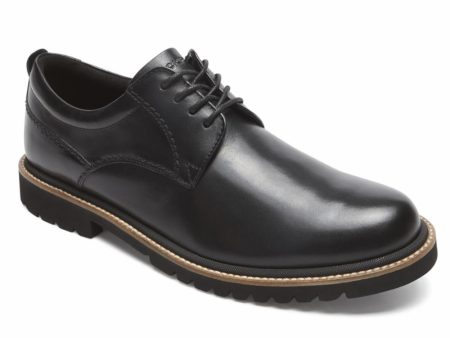 Rockport Men MARSHALL PT OXFORD BLACK LEATHER 2 Online Hot Sale