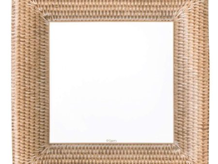 Caspari Rattan-Patterned Square Paper Plates Discount