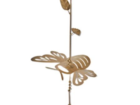 Antique Brass-Finished Honey Bee Windchime - 17  Sale