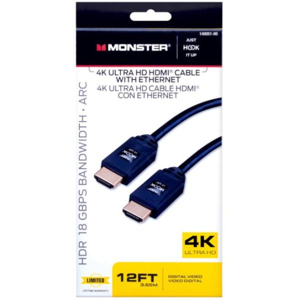 Monster 4K Ultra HD HDMI Cable w  Ethernet Discount