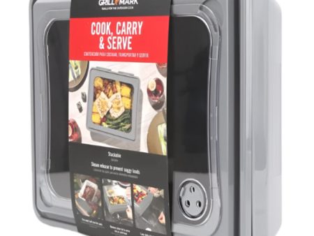 Grill Mark Cook, Carry, & Serve Food Container - 12  x 13.5  x 3.5  Supply