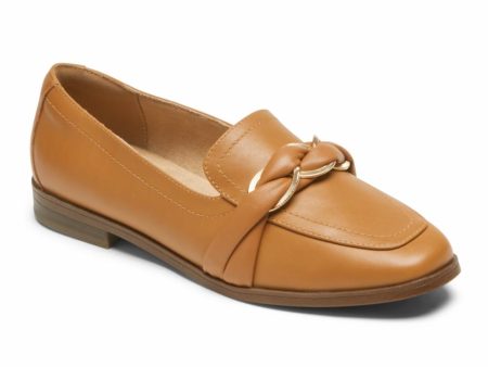 Rockport Women SUSANA WOVEN CHAIN HONEY LTHR For Cheap