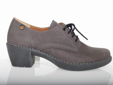 Lace Up Nubuck Grey Fashion