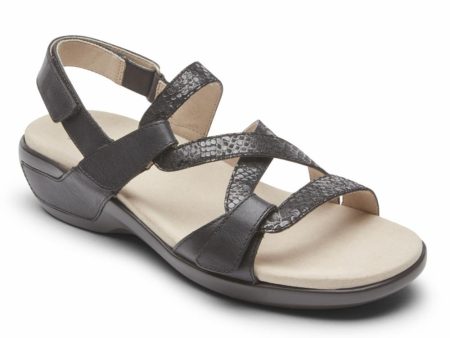 Aravon POWER COMFORT SANDALS STRAP SANDAL BLACK MULTI Discount