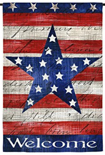 Patriotic Stars & Stripes Suede Garden Flag - 12.5  x 18  Hot on Sale