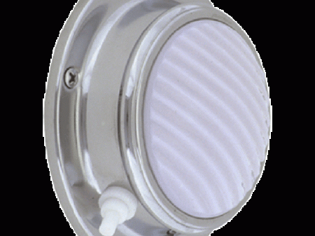 Surface-Mount Dome Light:  12V: Chrome Finish: Clear Lens For Discount