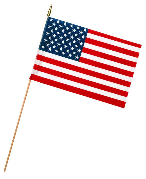 Miniature Polycotton USA Stick Flags Hot on Sale