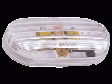 Clear Plastic Dome Light - Surface Mount - 2 Bulb Online now