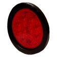 4  Round LED Stop Tail Turn w  Black Flange, 12 Diodes - Amber or Red Online