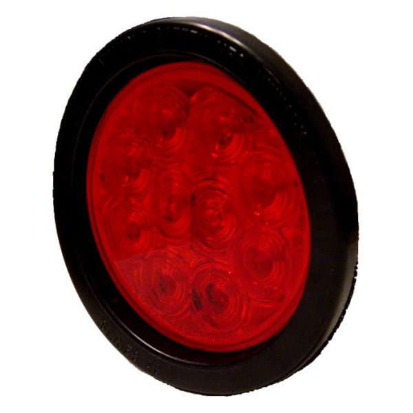 4  Round LED Stop Tail Turn w  Black Flange, 12 Diodes - Amber or Red Online