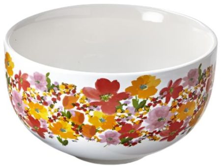 Stoneware Springtime Floral Snack Bowl - 5.5  For Cheap