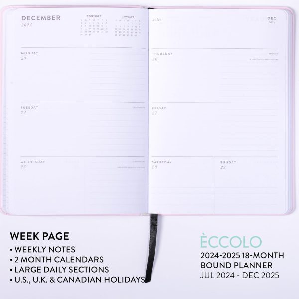 2024-2025 Medium Bound Planner 6x8  - She Always Has A Plan Supply