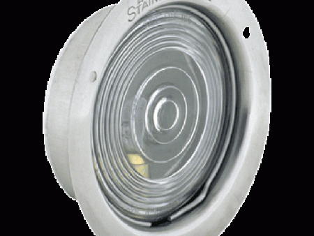 Recessed Dome Light - Clear Lexan Lens - Stainless Steel Online now