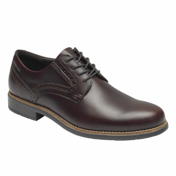 Rockport Men TOTAL MOTION CLASSIC DRESS PLAIN TOE TOBACCO For Discount