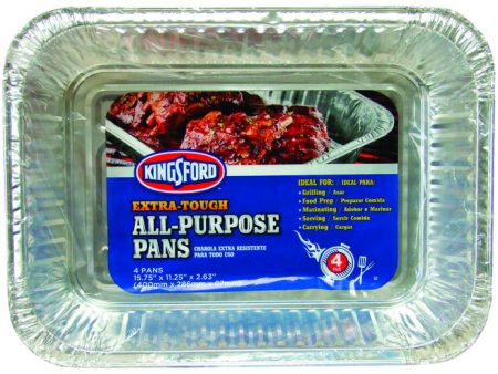 Kingsford Disposable All-Purpose Aluminum Grill Pans - 4 pc. Fashion