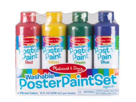 Poster Paint Set - 4 Colors on Sale