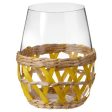 Cattail Straw Lattice Stemless Wine Glass - 16 oz. Fashion