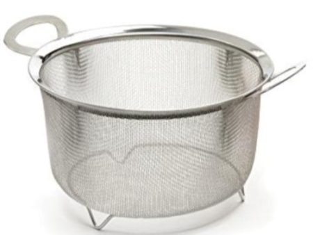 RSVP Wide Rim Stainless Steel Mesh Basket - 8  Fashion